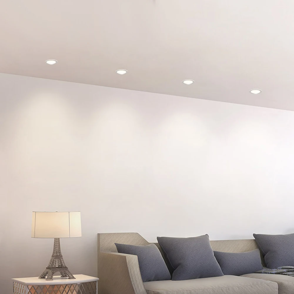 

[DBF]Ultra Thin Round White SMD 2835 LED Recessed Downlight 3W 5W 7W 9W 12W Driverless AC220V Ceiling Spot Light Indoor Lighting