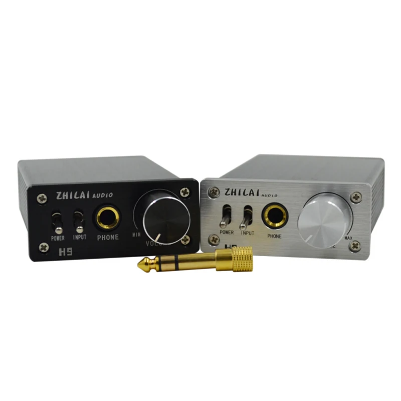 2016 ZHILAI H9 DC 24 В Цифровой HIFI Усилитель Для Наушников TPA6120A2 Чип + Адаптер Plug Блок