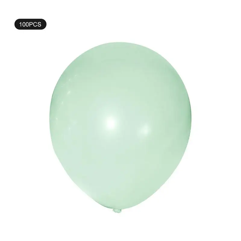 A Maca Green 100 шт шаров пастельные воздушные шары 10/12 дюймов на день рождения с конфетами макароны Цвет шар для Свадебная вечеринка детские игрушки вечерние Декор - Цвет: A Maca Green