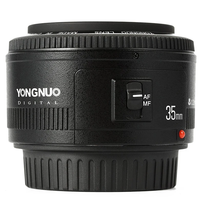 Объектив Yongnuo 35 мм F2.0 объектив с широкоугольным фиксированным объективом dslr для