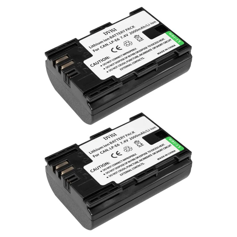 Аккумулятор dsi для камеры Canon 70D 5D Mark II + III 80D 7D 60D 6D LP E6 BG E14 E13 1 2 5 |lp-e6 lp e6|lp e6battery for canon |