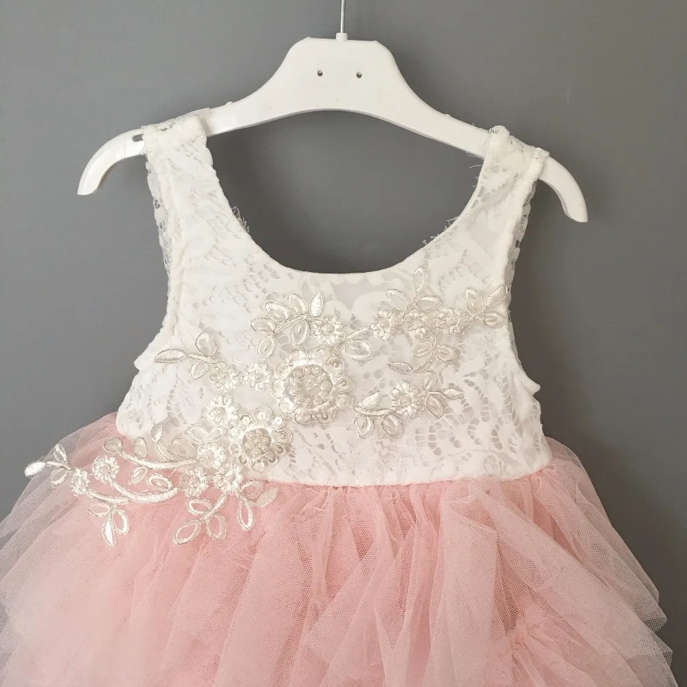 Ins/детская Рождественская пачка; платье для девочек; кружевное платье с банганди; нарядная одежда для первого дня рождения; Vestido; одежда с цветочным узором для девочек; одежда для свадьбы