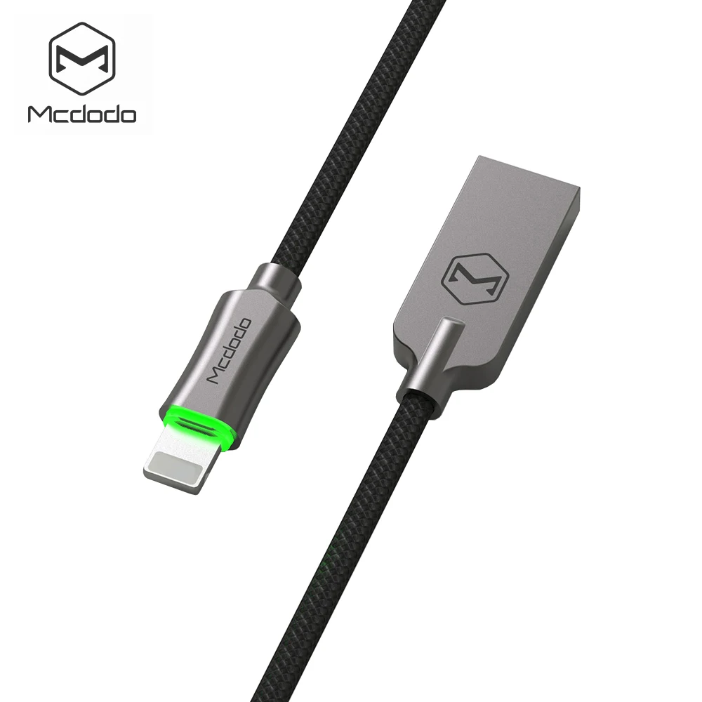 MCDODO USB кабель для iPhone 7 Plus быстрой зарядки Lightning/USB со светодиодом Iphone 8 5S 6 S