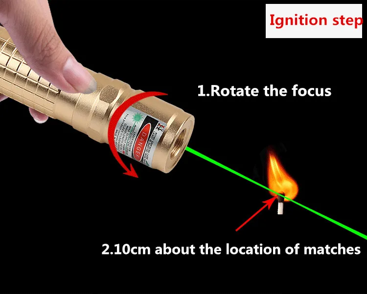 Высокая Мощность zk-018 Зеленая Лазерная ручка Прицел 532nm Мощный Лазерный Указатель