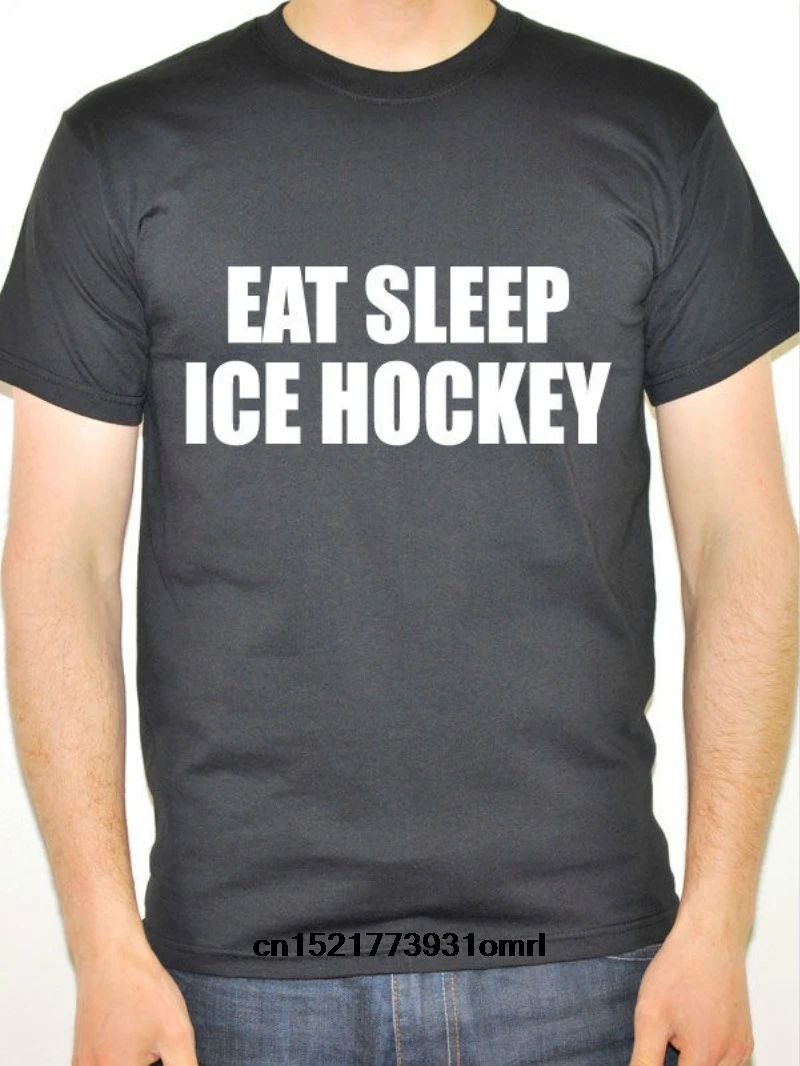 Для мужчин футболка Ешьте Сна лед кольцо игры Новинка веселыми тематическими