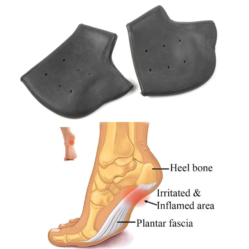 2 шт Силиконовые увлажняющие Гелеобразные напяточники носки как треснутый уход