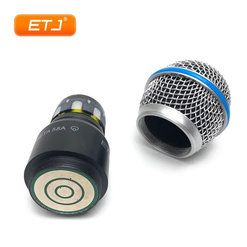 ETJ Beta58 Beta58A картридж решетка шаровая Головка Беспроводной UHF микрофонная капсула