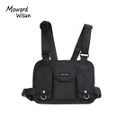 Черная нагрудная поясная сумка Moward в стиле хип-хоп, уличная одежда, функциональная тактическая нагрудная сумка, камуфляжная сумка через плечо, сумка Kanye West