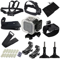 waterproof housing case chest wrist strap backpack clip for gopro hero5 4 session sports camera go pro 4 session accessories kit