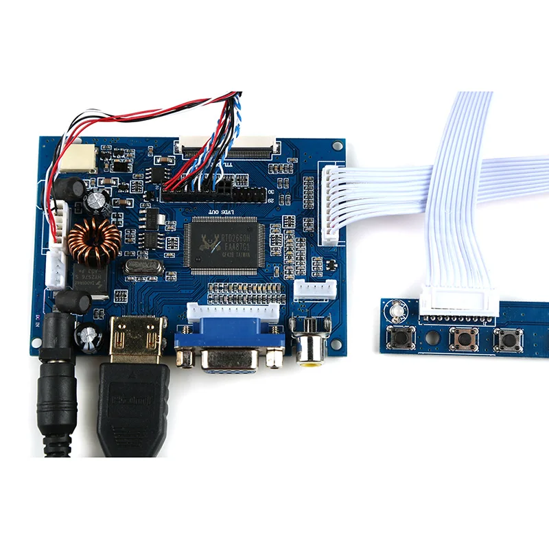 ЖК дисплей 52Pi 10 1 дюйма IPS 1280*800 монитор HDMI TFT экран плата драйвера + VGA 2AV для Raspberry Pi /