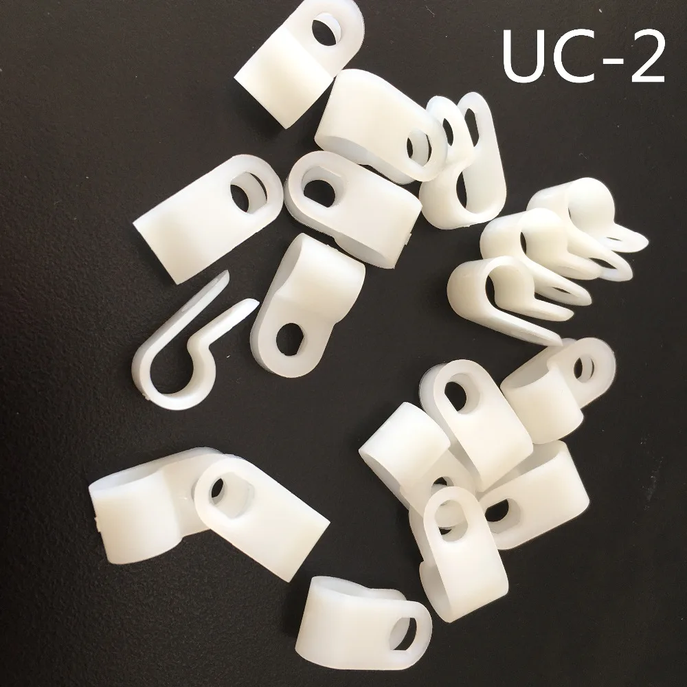 100pcs/bag YT455X UC Series UC-2 Wire Clamp Wiring Fixed Button R Type Free Shipping Australia Europe | Обустройство дома