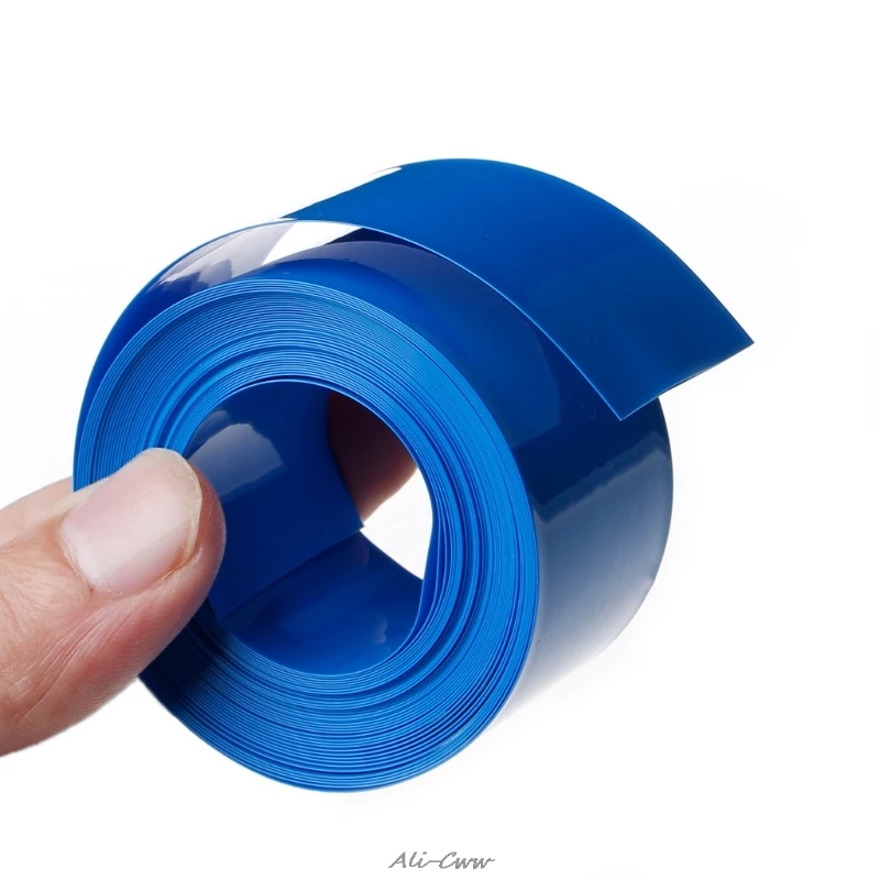 Термоусадочная трубка из ПВХ 1 шт. 5 м для батарей 18650 18500 плоский круглый 18 мм