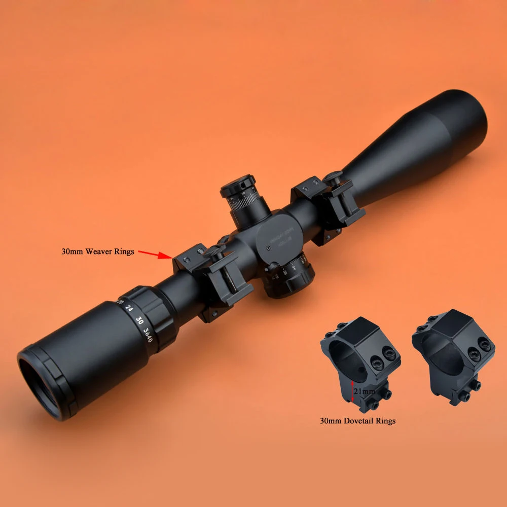 Saxon Riflescope 10 40x50 SF R/G/B Rimfire Scope дальние прицелы стекло Mil точка прицел|Оптические