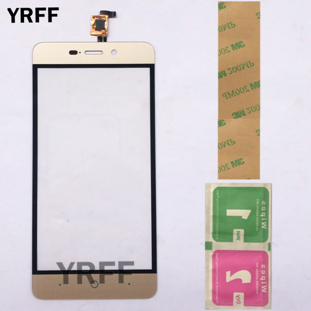 Gold Сенсорный экран для телефона zte Blade A452 X3 D2, сенсорный экран, переднее стекло, сенсорная панель, сенсорная линза, дигитайзер, части панели, 3 м, клеевые салфетки - Цвет: Gold
