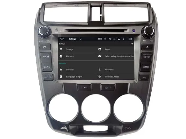 Android 7 1 авто стерео Мультимедиа для HONDA CITY автомобильный dvd-плеер gps Bluetooth Радио