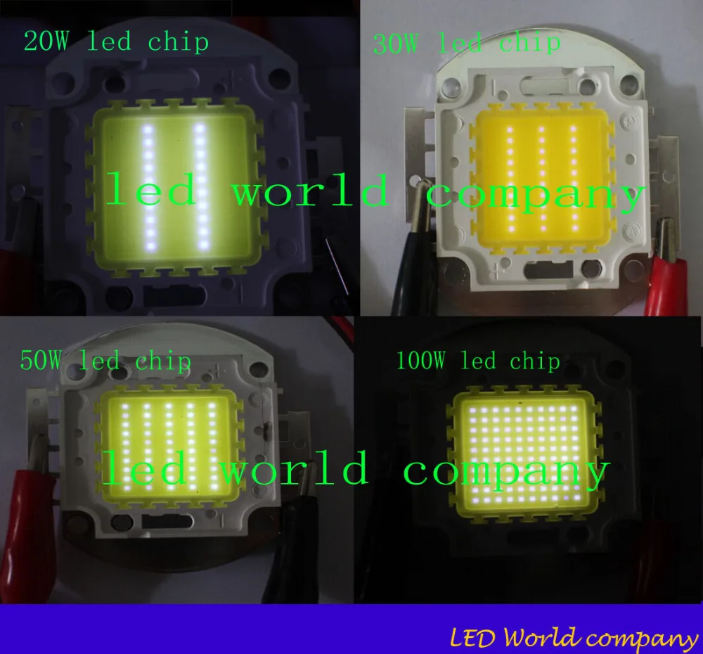 10 Вт 20 30 50 100 Высокая мощность LED Теплый/натуральный белый/холодный белый