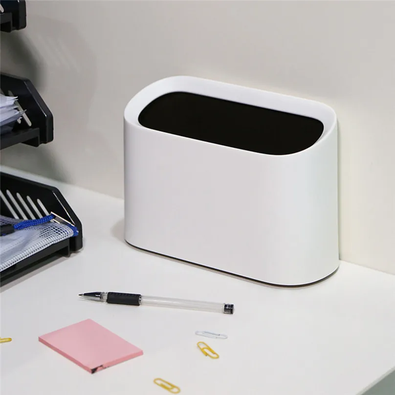 Современный Овальный Ударопрочный пластиковый маленький мусорный бак мусорная