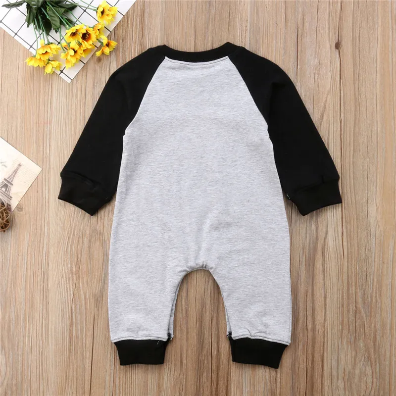 

0-18M Newly Autumn Warm Newborn Infant Baby Boy Girl Romper Baby Printed Jumpsuit Cotton Clothes Outfit