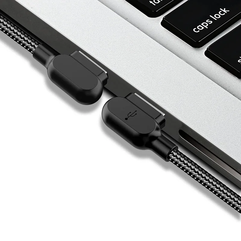 Новинка USB 3 1 кабель для быстрой зарядки прямоугольный 90 градусов синхронизации