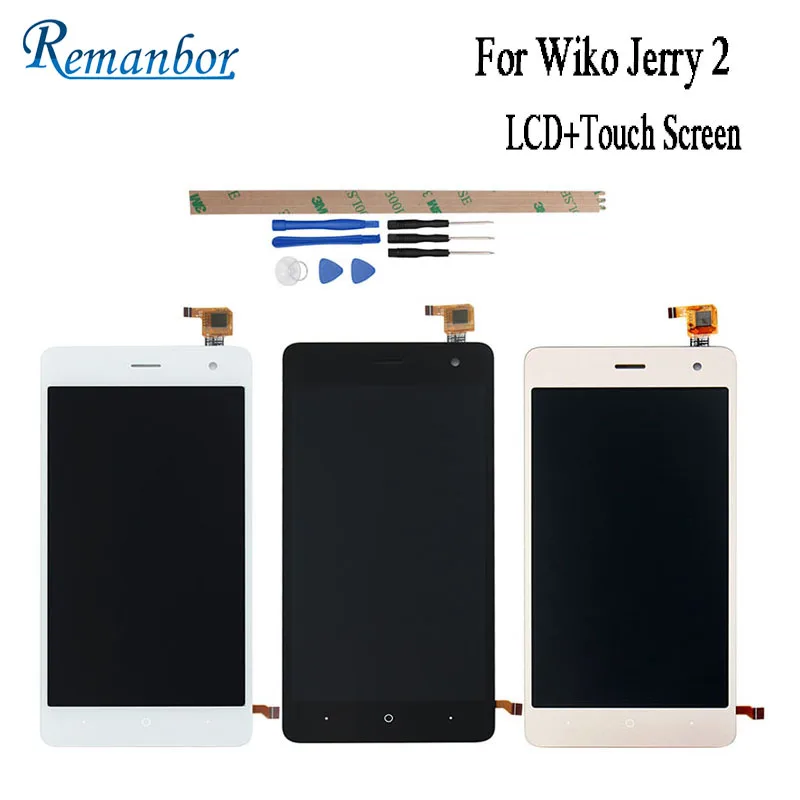 Remanbor для Wiko Jerry 2 ЖК дисплей Дисплей и Сенсорный экран 5 0 дюймов мобильные телефоны