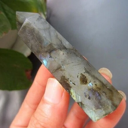 Натуральный красивый лабрадоритовый кварц кристаллическая палочка|crystal wand sex