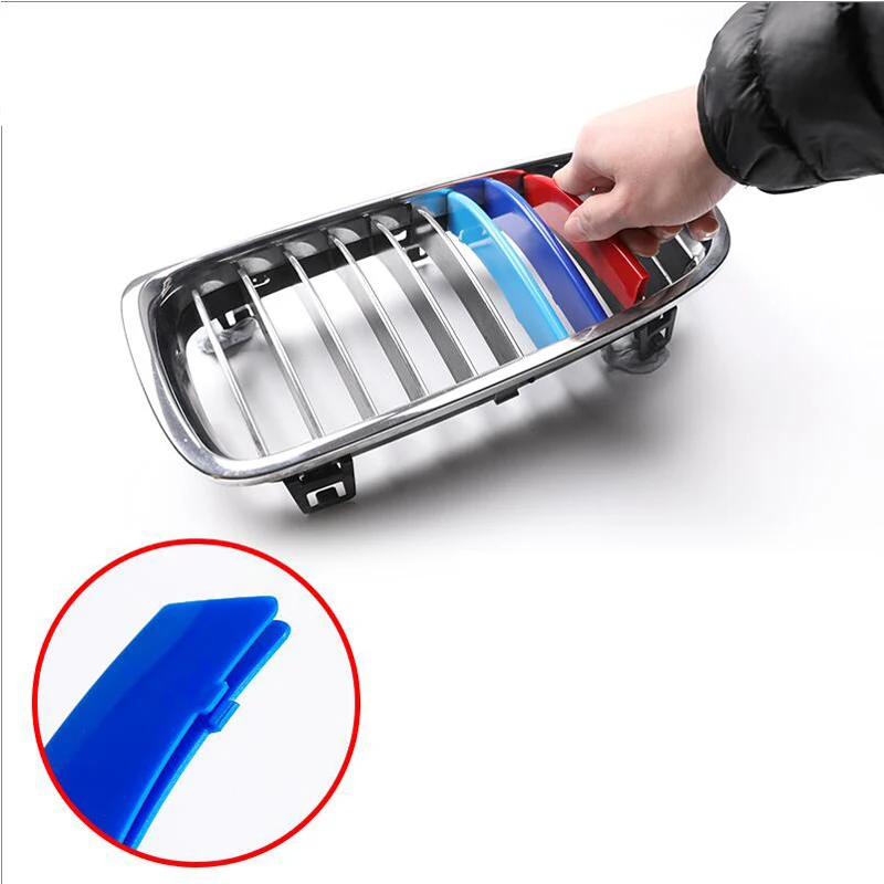 Автомобильный Стайлинг 3D ABS молдинг M Передняя решетка радиатора отделочные