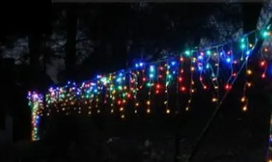200LED 5 м занавес сосулька светильник s Рождественский садовый светильник Рождественская Свадебная вечеринка Снежный занавес светильник оконная Гирлянда украшение-синий - Цвет: MULTICOLOR