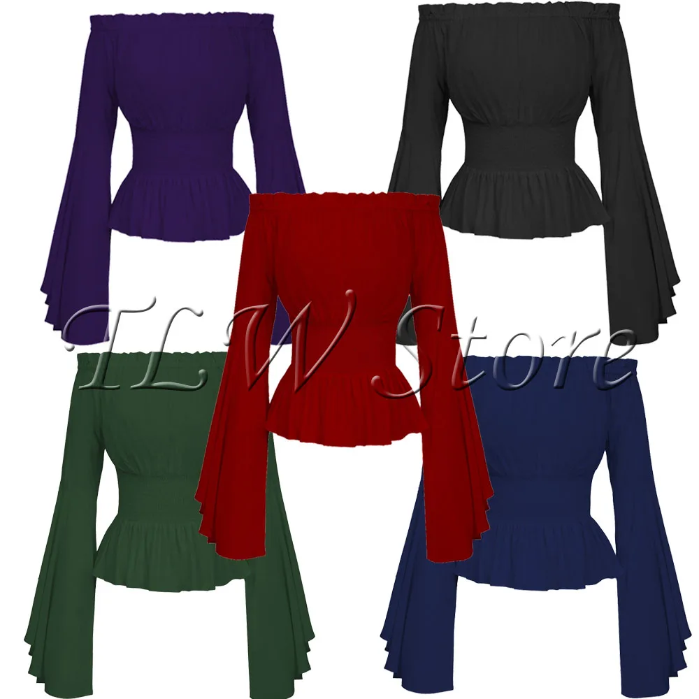 Для женщин и девочек в готическом стиле Стиле Ренессанс викторианской сорочка