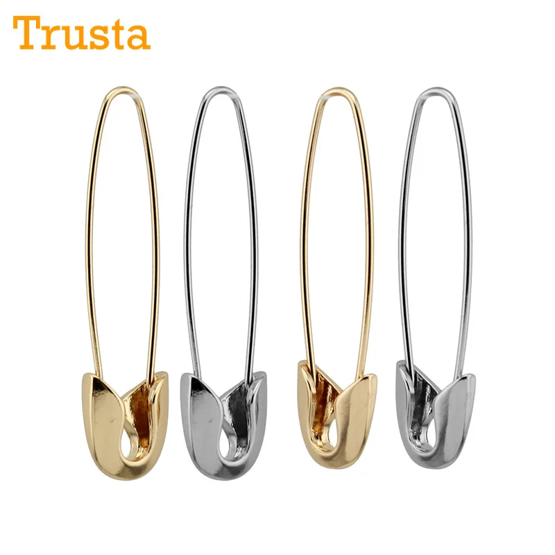 Trusta 2 шт. хит продаж бесплатная доставка женские модные серьги золотого