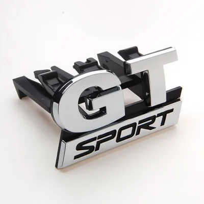 5X ABS Chrome GT SPORT передняя решетка эмблема для Volkswagen VW Polo Golf Passat B5 Touran Bora Стайлинг