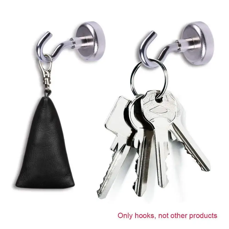 

2PCS Strong Magnetic Hooks Heavy Duty Wall Hooks Hanger Key Coat Cup Hanging Hanger for Kitchen Storage Organization
