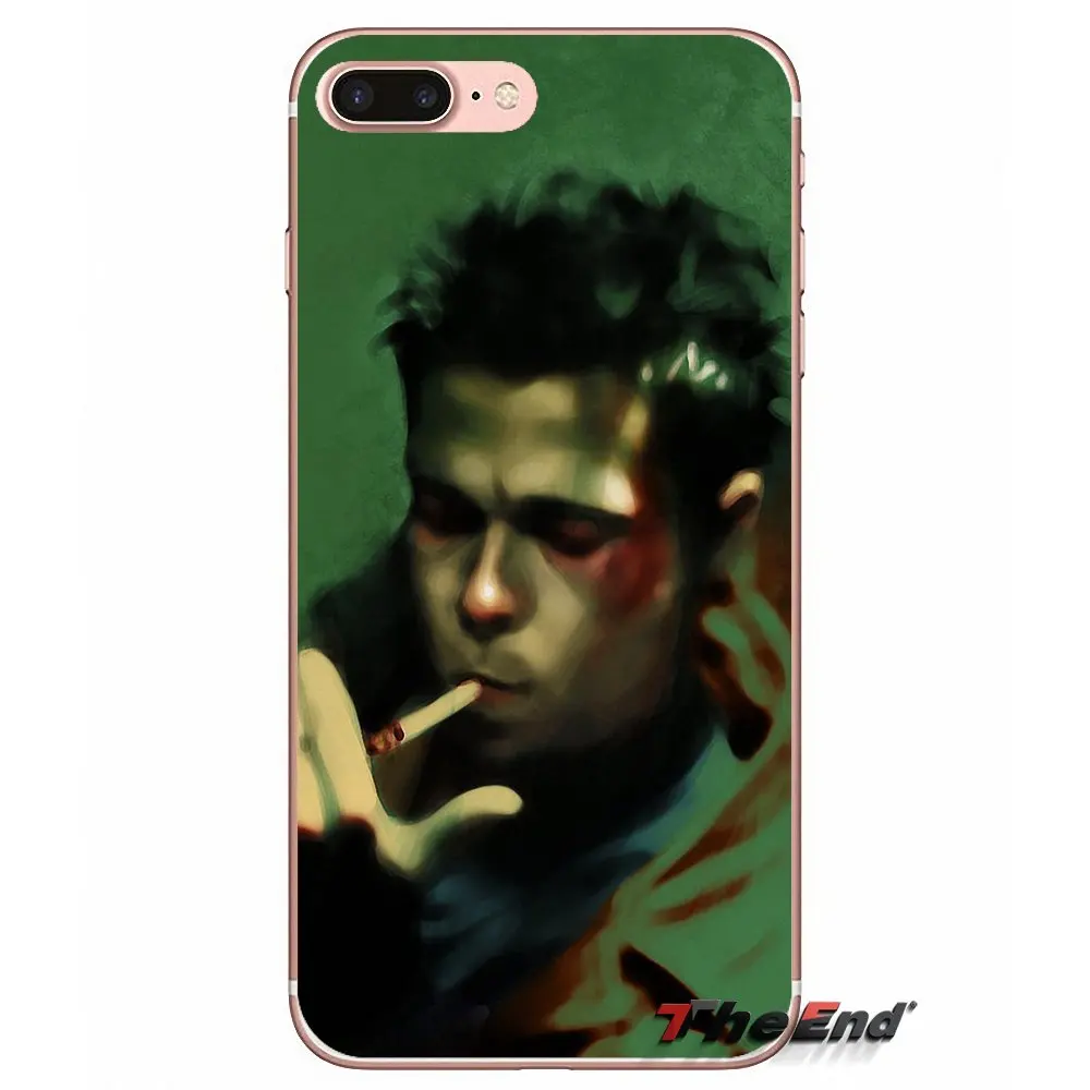 Чехол для iPhone X 4 4S 5 5S 5C SE 6 6S 7 8 Plus Samsung Galaxy J1 J3 J5 J7 A3 A5 2016 2017 edward norton fight club tyler durden|case