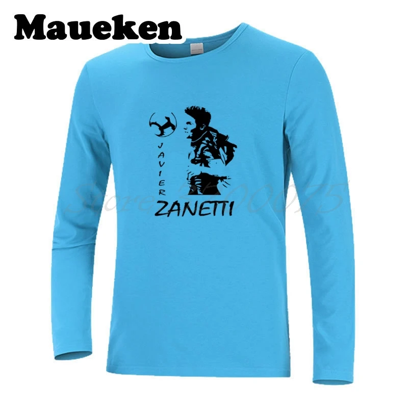 С длинным рукавом Для мужчин Аргентина Хавьер Дзанетти 4 капитан Легенда