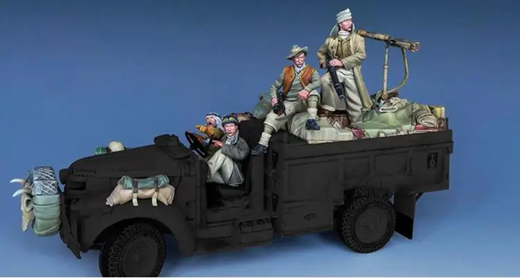 Масштаб 1/35 Неокрашенная полимерная фигурка большой радиус действия пустынный