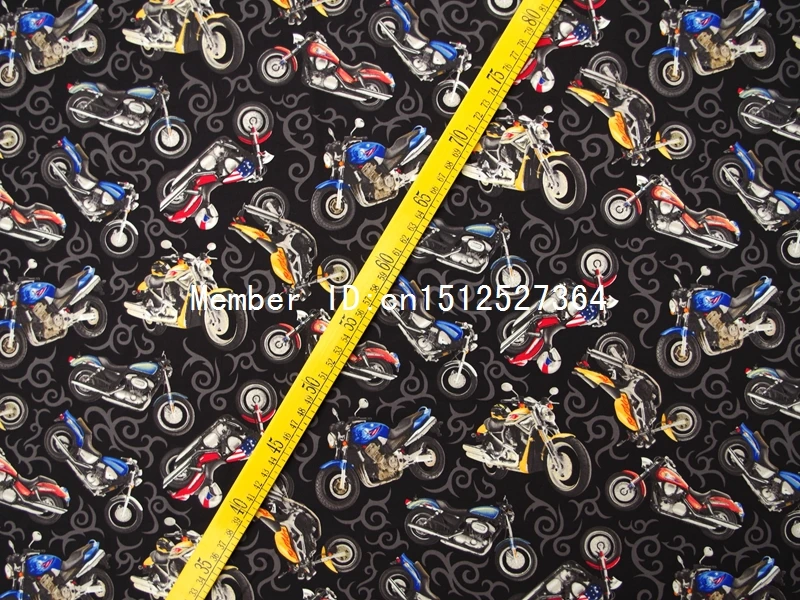 145 см х 100 Хлопок Поплин Ткань мотоцикл (339)|cotton poplin fabric|poplin fabriccotton |