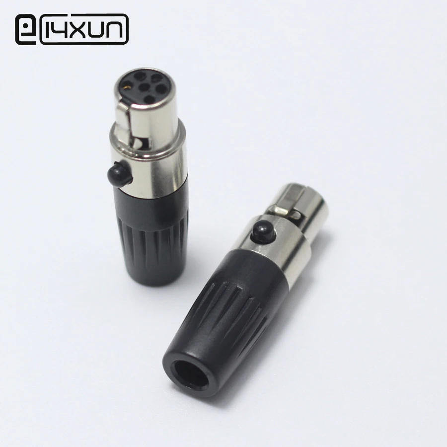 1 шт. мини XLR 6 контактный гнездовой разъем для аудио микрофона шасси крепление