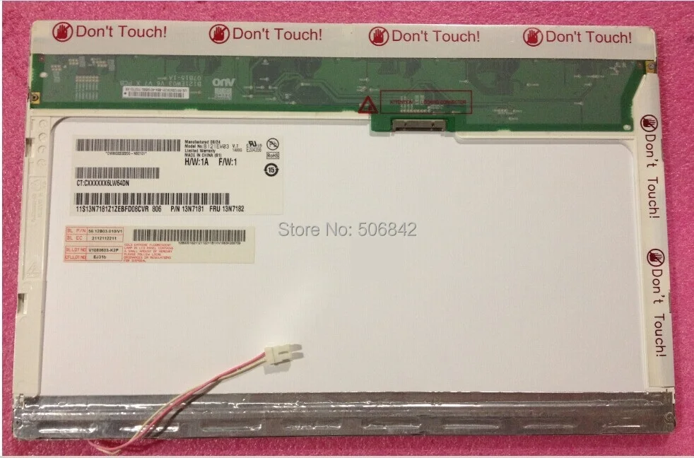 

12.1"laptop LCD screen B121EW03 V.7 V7 ,New 1280*800