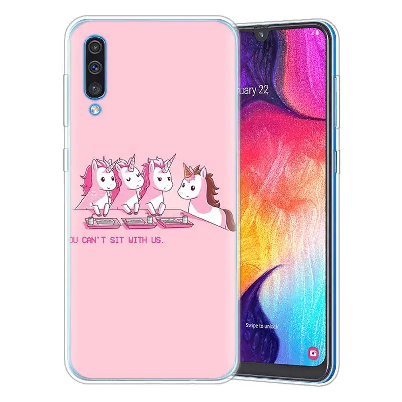 Мой Единорог для девочек чехол для samsung A50 A70 A60 A40 A30 A20 A20e A10 M30 M20 M10 A7 A9 силикона ТПУ с рисунком Роскошный телефон чехол Coque