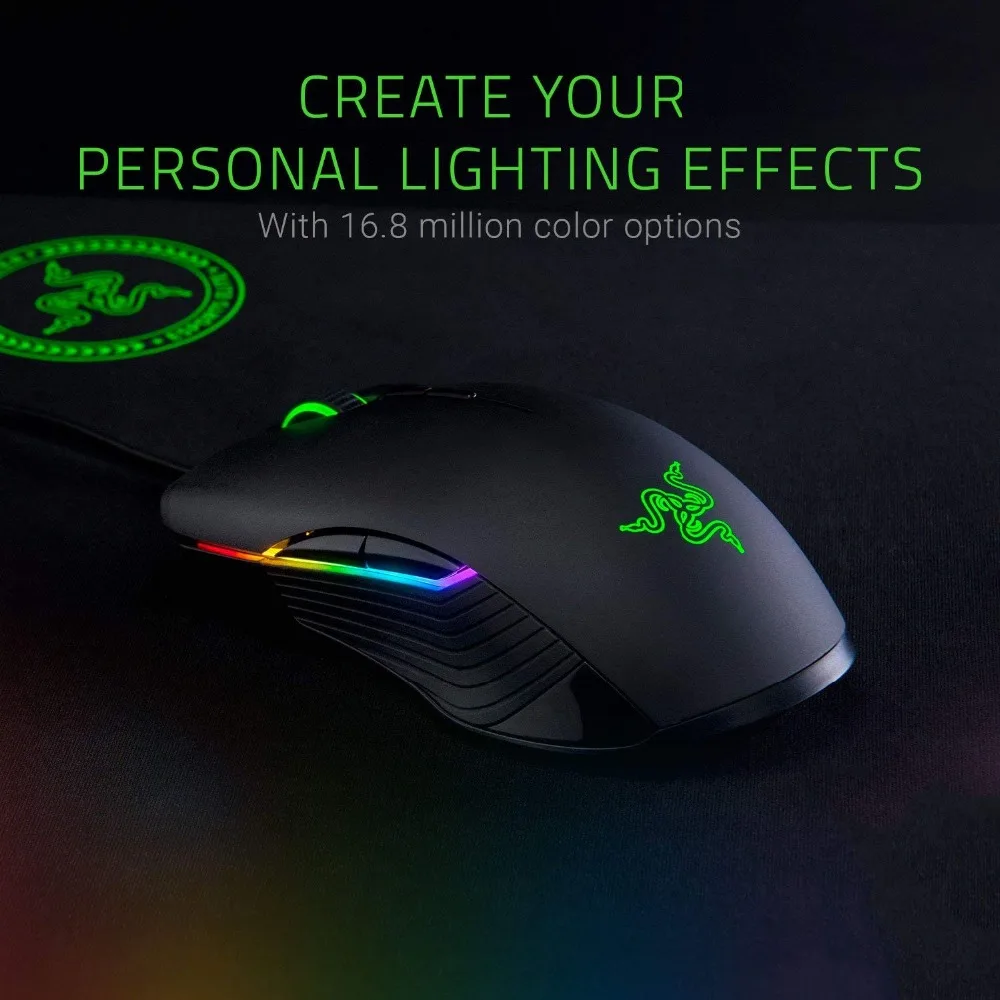 Проводная игровая мышь razer Lancehead Tournament Edition 16000 dpi, 9 Кнопок, 5G, оптическая сенсорная игровая мышь для ПК, геймера, компьютера