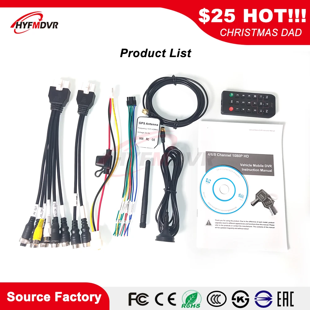 

LSZ factory wholesale ahd 960p 1.3 million high-definition pixel monitoring host 4g gps wifi mdvr fire truck / private car / axi