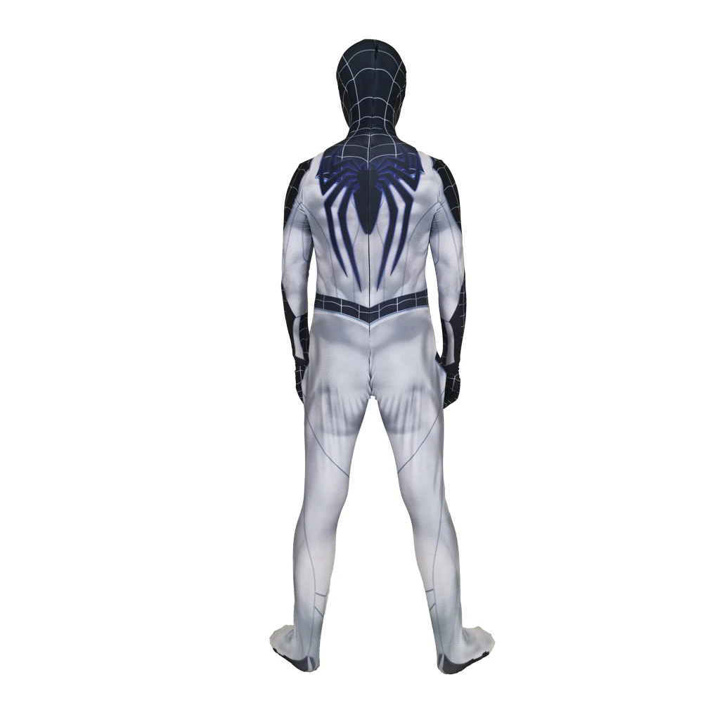 Отрицательный костюм Человек-паук PS4 игры версия Косплей Костюм Zentai боди костюм супергероя комбинезон Хэллоуин