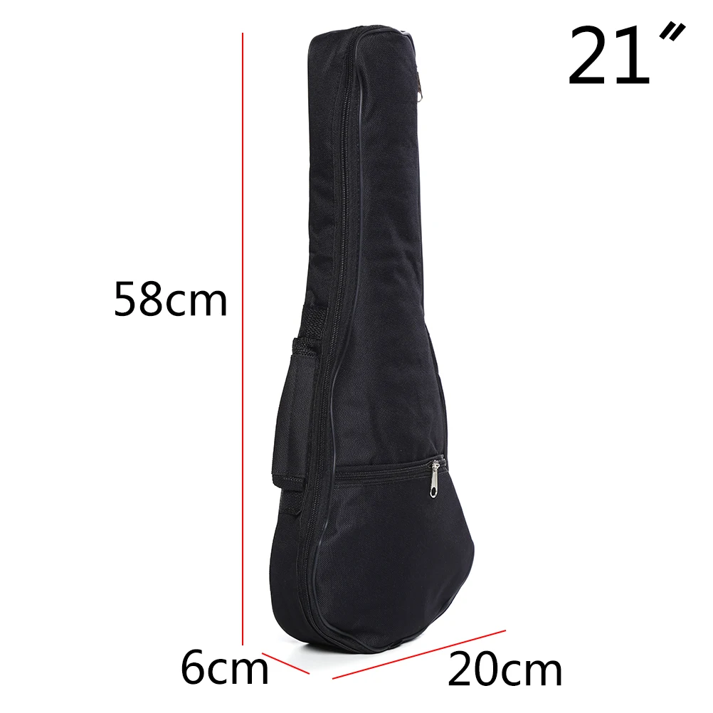 

Waterproof 21" Guitar Bag Nylon oxford Ukulele Black Guitar Cover Gig Bag Soft Case Adjustable Shoulder Straps Guitar Carry Bags