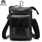 Сумка-мессенджер MISFITS мужская из натуральной кожи, маленький Повседневный саквояж на плечо, дорожная поясная сумочка