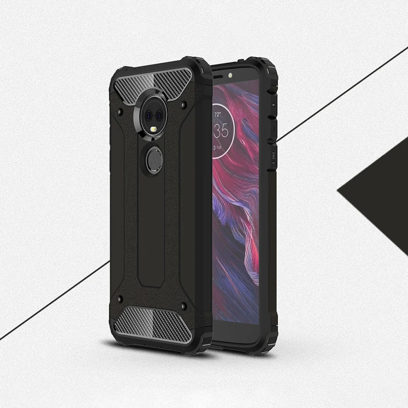 Гибридные Чехлы для Moto G7 G6 1S G5S G5 G3 G4 E6 E5 Z4 P30 Note Play Plus One power Motorola защитные чехлы