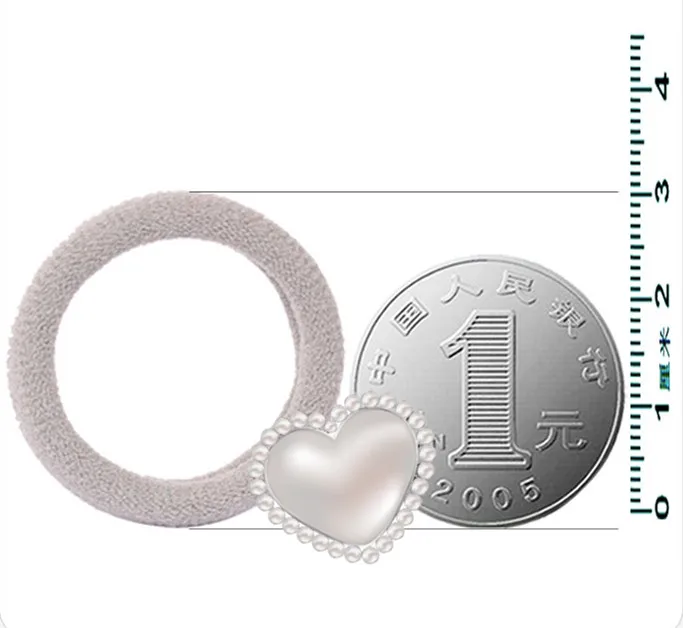 24 шт./упак. Детские эластичные резинки для волос ярких цветов из эластичной ткани