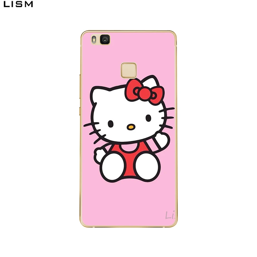Жесткий чехол LISM hello kitty для huawei Honor 9 8 Lite 10 6C 7A Pro 6A Play 7X|Чехлы-накладки| |