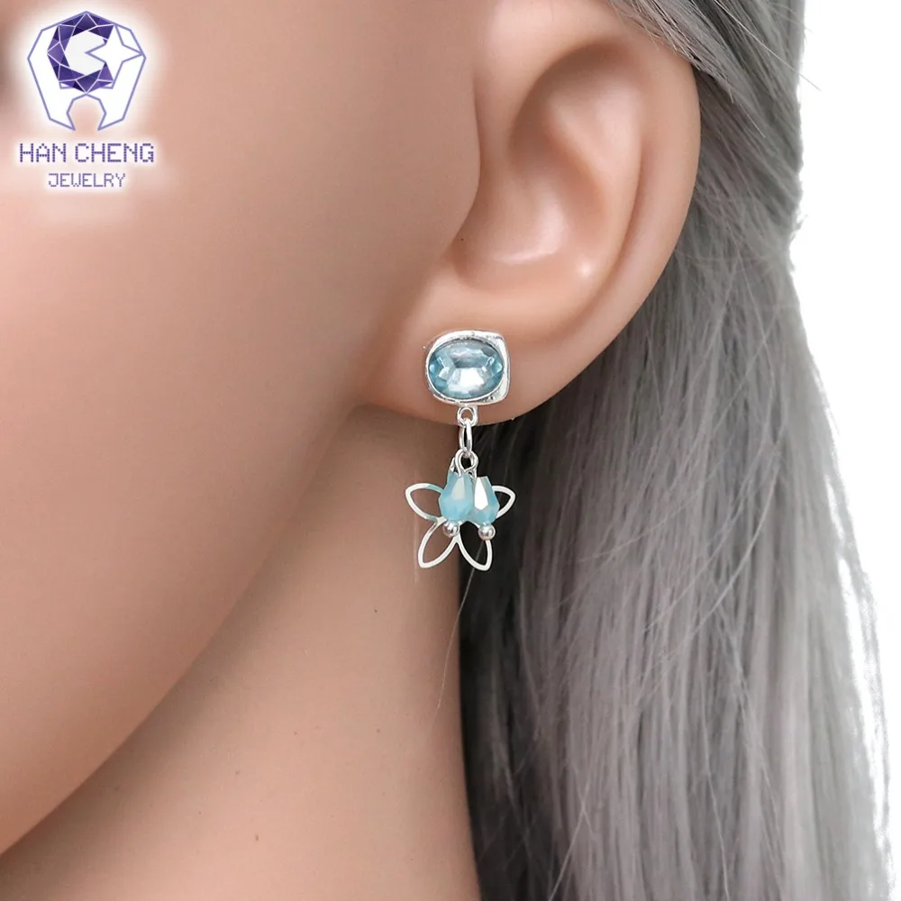 HanCheng новый шарм с цветком Висячие бисерные акриловый камень создан Кристалл