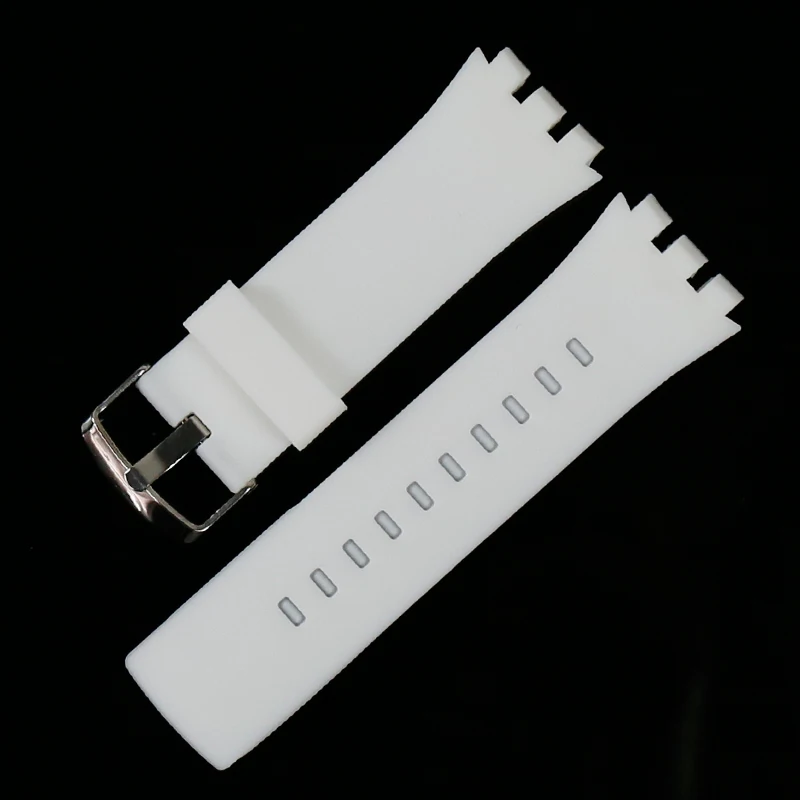 

Pin buckle silicone strap male 24mm watch accessories for Swatch touch SURB100 SURW102 SURB101 waterproof watch band
