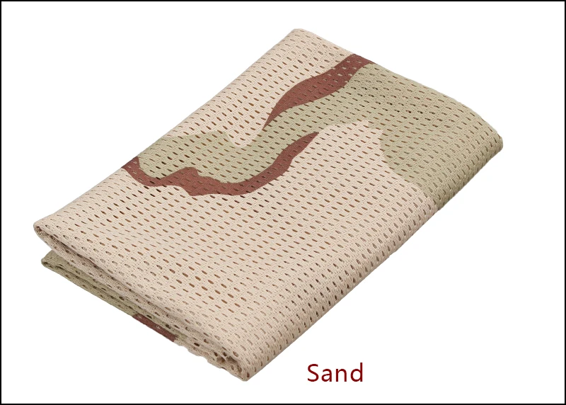 Sand Быстросохнущая маска для лица, снайперская сетка, страйкбол, охотничий шарф, велосипедные камуфляжные шарфы, Мультикам, хаки, Лесной лес - Цвет: Sand