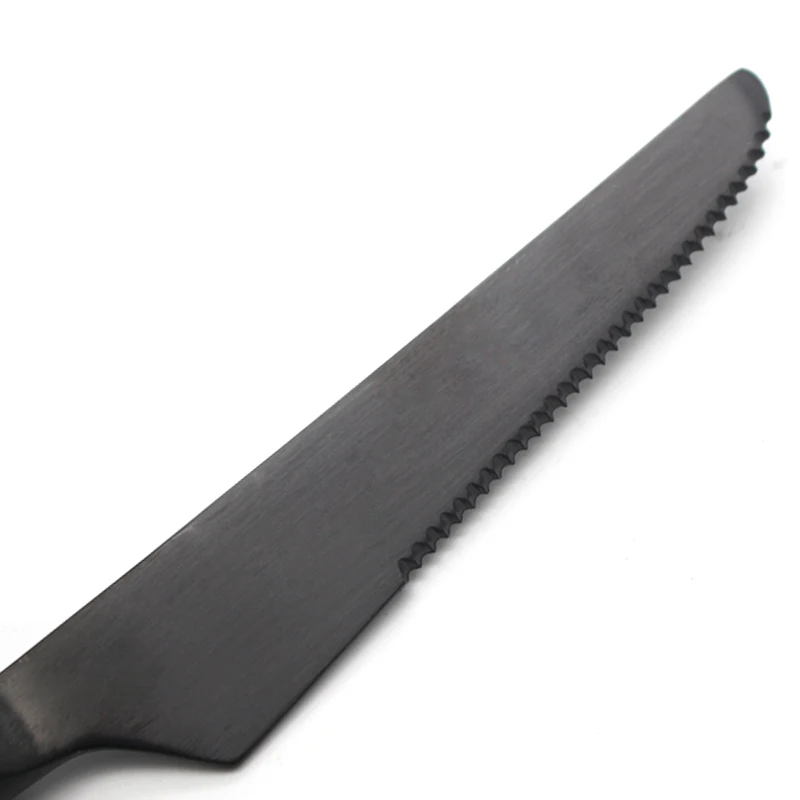 Набор посуды из нержавеющей стали 304 черный кухонный набор посуды|dinner knife|black cutlery